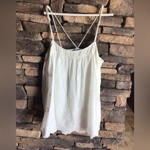 Zara white eyelet swim romper